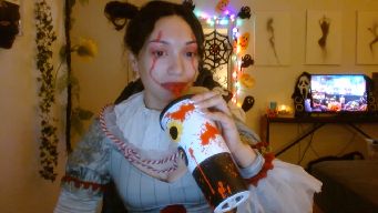 Scar__lett - 350 SNAPCHAT - WATCHING IT HORROR MOVIE - 150C2C - 222PM - 333SHOT- 400FLASH - 55SPANKS - 77TWERK - HT = 333 FROCKA HALLOWEN PACKAGE -2 SUPPORT AND LUV